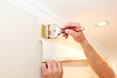 Pose de papier peint à Voglans — revêtements muraux et toiles de verre